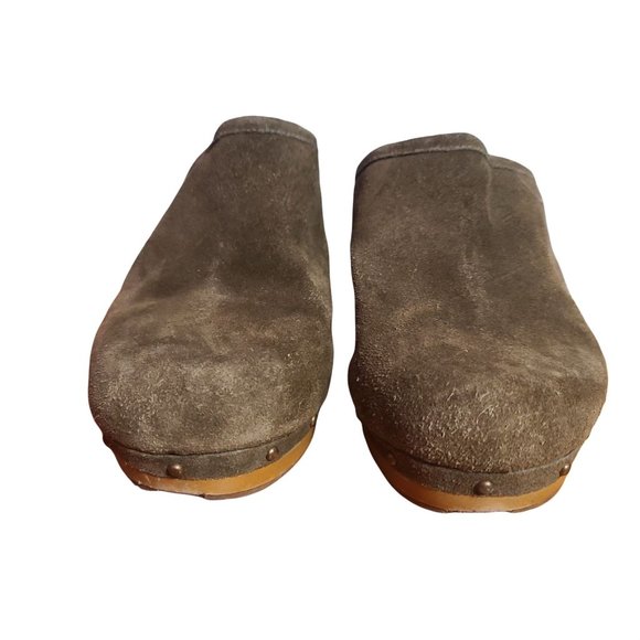 American Eagle Outfitters slip on clock, green suede size 9 - Picture 16 of 16
